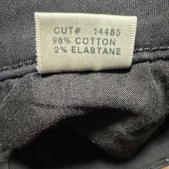 J Brand Maria High-Rise Skinny Jeans in Black Hewson Size 24 - Picture 10 of 11